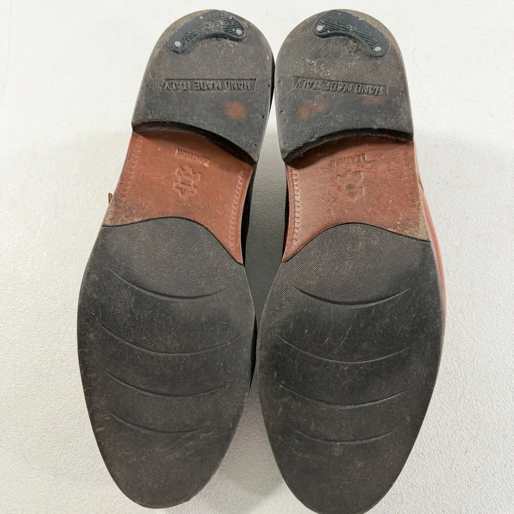 Stanley‎ Blacker Men's Brown Leather Cap Toe Monk Strap Dress Shoes Size 13 M